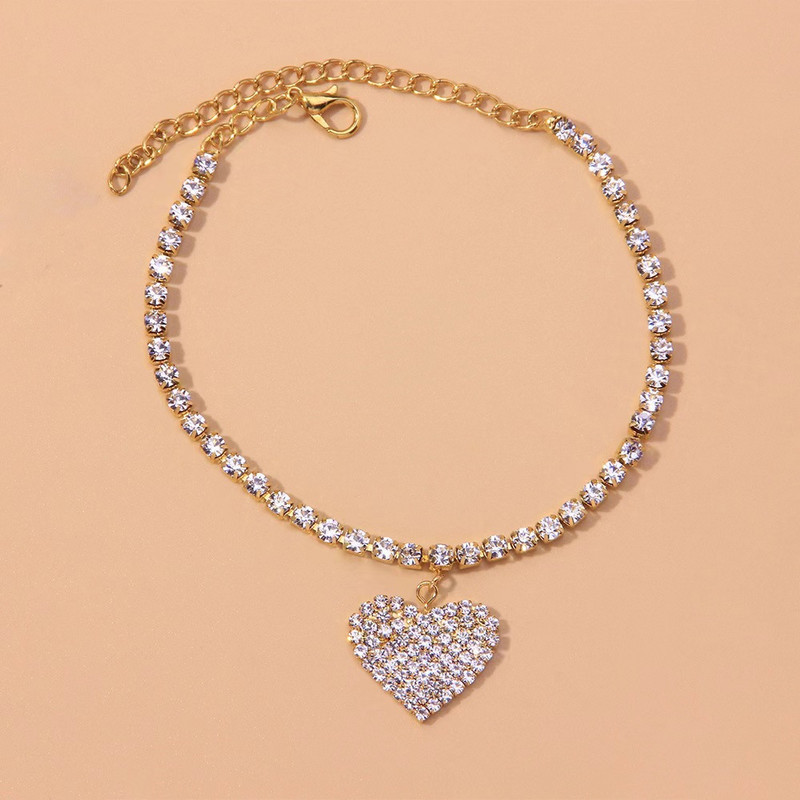 Uus särav kuubikujuline tsirkooniumoksiidi kett jalavõru naistele mood hõbedane pahkluu käevõru paljajalu sandaalid jalaehted