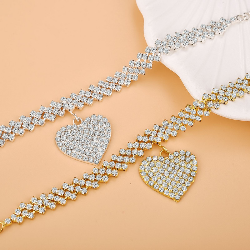 Uus särav kuubikujuline tsirkooniumoksiidi kett jalavõru naistele mood hõbedane pahkluu käevõru paljajalu sandaalid jalaehted