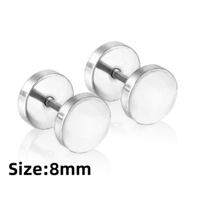 LUXUKISSKIDS Rimski brojevi Muške naušnice Gotičke crne nitne Čelične korejske mode za žene 2023. Trendy punk CZ Hiphop piercing