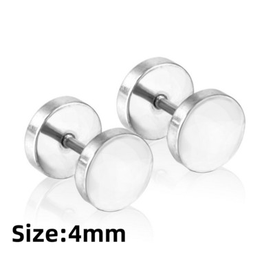 LUXUKISSKIDS Rimski brojevi Muške naušnice Gotičke crne nitne Čelične korejske mode za žene 2023. Trendy punk CZ Hiphop piercing