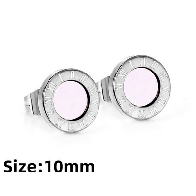 LUXUKISSKIDS Rimski brojevi Muške naušnice Gotičke crne nitne Čelične korejske mode za žene 2023. Trendy punk CZ Hiphop piercing