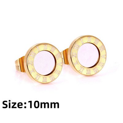 LUXUKISSKIDS Rimski brojevi Muške naušnice Gotičke crne nitne Čelične korejske mode za žene 2023. Trendy punk CZ Hiphop piercing