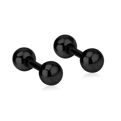 LUXUKISSKIDS Rimski brojevi Muške naušnice Gotičke crne nitne Čelične korejske mode za žene 2023. Trendy punk CZ Hiphop piercing