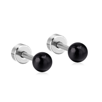 LUXUKISSKIDS Rimski brojevi Muške naušnice Gotičke crne nitne Čelične korejske mode za žene 2023. Trendy punk CZ Hiphop piercing