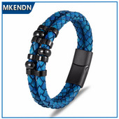 MKENDN Käevõru Meeste Vintage retro punutud ehtsast nahast käevõru Homme Femme Meeste käevõrud Mood Käsitsi valmistatud Ehted Pulserid