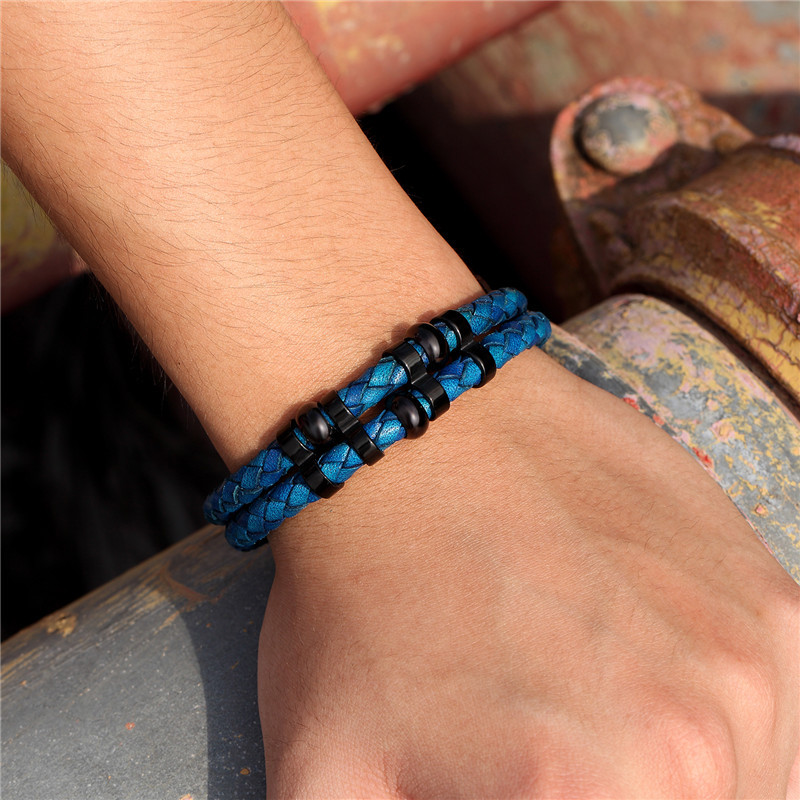 MKENDN Käevõru Meeste Vintage retro punutud ehtsast nahast käevõru Homme Femme Meeste käevõrud Mood Käsitsi valmistatud Ehted Pulserid