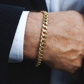 Meeste käevõru, Miami Kuuba kettkäevõru, roostevabast terasest käevõru meestele, 3 kuni 11 mm käevõru ehe kingitus talle