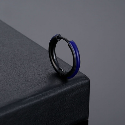 Kuum müüa emailiga ümmargused roostevabast terasest kõrvarõngad mood punk ringid Stud Ear ehted peokingitused naistele meestele