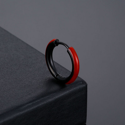 Kuum müüa emailiga ümmargused roostevabast terasest kõrvarõngad mood punk ringid Stud Ear ehted peokingitused naistele meestele