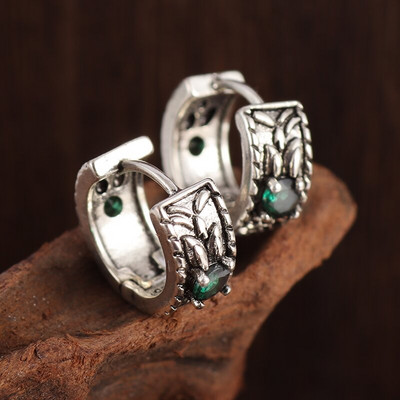 Vintage απλά σκουλαρίκια με κρίκους από ανοξείδωτο ατσάλι υποαλλεργικά σκουλαρίκια για άνδρες Γυναικεία Cool Indian Boho κοσμήματα