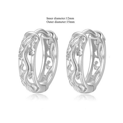 Vintage απλά σκουλαρίκια με κρίκους από ανοξείδωτο ατσάλι υποαλλεργικά σκουλαρίκια για άνδρες Γυναικεία Cool Indian Boho κοσμήματα