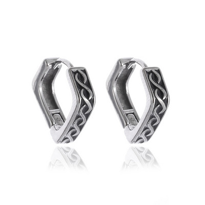 Vintage απλά σκουλαρίκια με κρίκους από ανοξείδωτο ατσάλι υποαλλεργικά σκουλαρίκια για άνδρες Γυναικεία Cool Indian Boho κοσμήματα