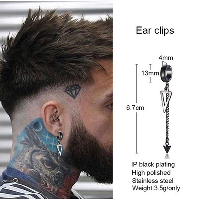 ΣΚΟΥΛΑΡΙΚΙΑ ΣΚΟΥΛΑΡΙΚΙΑ ΣΚΟΥΛΑΡΙΚΙΑ HUGGIE HOOPS SINGLE SPIKE ΓΙΑ ΑΝΤΡΕΣ ΑΝΟΞΕΙΔΩΤΟ STREETSTYLE STREETWEAR COOL HIPSTER MAN SPIKEY HOOP ΚΟΣΜΗΜΑΤΑ