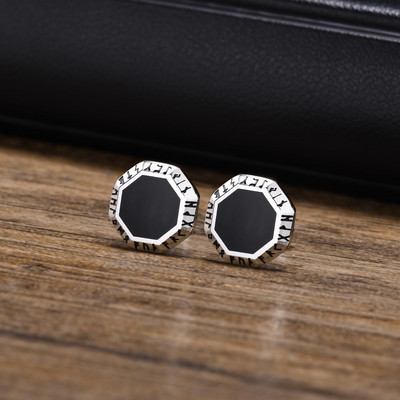 Vnox nordijske vikinške rune trokutaste naušnice s klinovima za muškarce, dječake, antialergijske punk geometrijske naušnice od nehrđajućeg čelika Poklon nakit