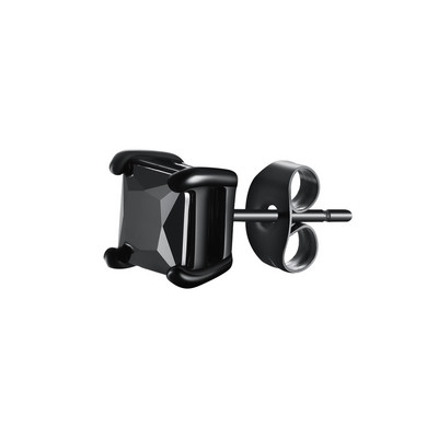 Vnox Punk Rock Stud kõrvarõngad meestele, naised, mustad gooti kõrvarõngad, roostevabast terasest kõrvaehted AAA CZ kiviga, lahe kingitus