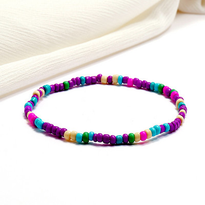 Boheemlaste värviliste helmestega jalavõrud naistele Käsitsi valmistatud elastsusega jalaehted suvise rannapaljajalu käevõru pahkluu jalal 2022