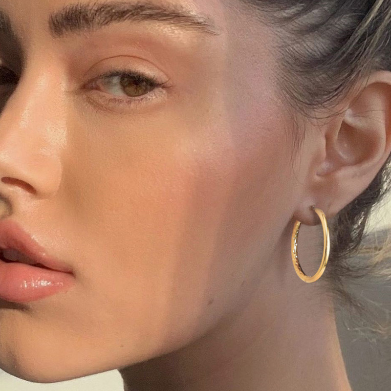 Κομψά σκουλαρίκια κρίκους, ντελικάτα μινιμαλιστικό σκουλαρίκι με κρίκους, κρίκους από ανοξείδωτο χάλυβα, 11 mm, 20 mm, 25 mm Unisex σκουλαρίκι Huggie hoops