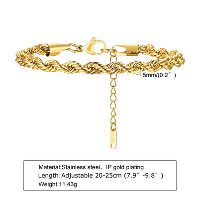 Snake keti käevõrud meestele poistele, veekindel roostevabast terasest lingiga käevõru, stiilne vabaaja randmepael, reguleeritav