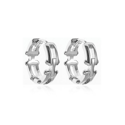 Vintage Gothic Skull Poker Pīķa dūzis Auskari Hipoalerģiski Auskari Vīriešiem Sievietēm Mode Hip Hop Rock Aksesuāri Rotaslietas