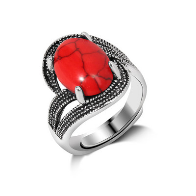 1db Állítható Gyűrűk Vintage Természetes kő Gyűrűk Női Reiki Gyógyító Varázs Ujj Gyűrű Férfi Törzsi Ékszer Bohém Party