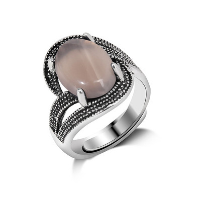 1db Állítható Gyűrűk Vintage Természetes kő Gyűrűk Női Reiki Gyógyító Varázs Ujj Gyűrű Férfi Törzsi Ékszer Bohém Party