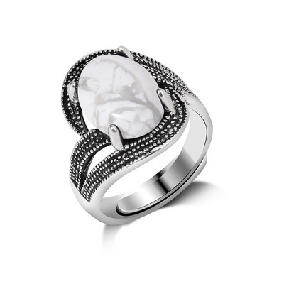 1db Állítható Gyűrűk Vintage Természetes kő Gyűrűk Női Reiki Gyógyító Varázs Ujj Gyűrű Férfi Törzsi Ékszer Bohém Party