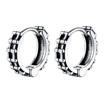 2 τεμάχια/1 ζευγάρι Ανδρικά σκουλαρίκια Μοναδικού σχεδίου Σκουλαρίκια με κρίκους για γυναίκες από ανοξείδωτο ατσάλι Vintage Χρώμα Punk Gothic Trend Κοσμήματα