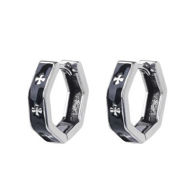 2 τεμάχια/1 ζευγάρι Ανδρικά σκουλαρίκια Μοναδικού σχεδίου Σκουλαρίκια με κρίκους για γυναίκες από ανοξείδωτο ατσάλι Vintage Χρώμα Punk Gothic Trend Κοσμήματα