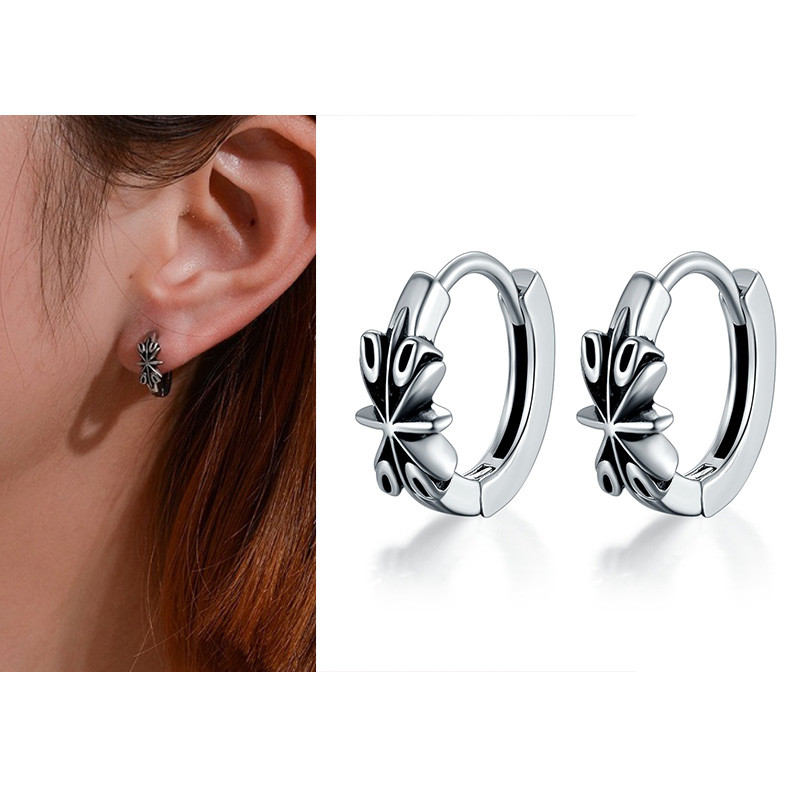 2 τεμάχια/1 ζευγάρι Ανδρικά σκουλαρίκια Μοναδικού σχεδίου Σκουλαρίκια με κρίκους για γυναίκες από ανοξείδωτο ατσάλι Vintage Χρώμα Punk Gothic Trend Κοσμήματα