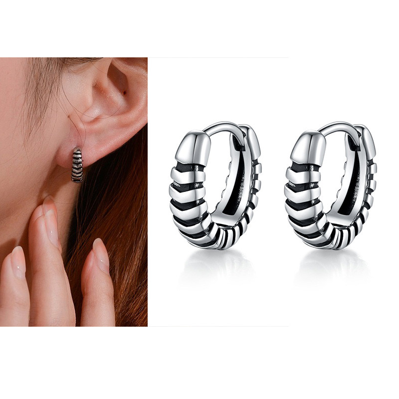 2 τεμάχια/1 ζευγάρι Ανδρικά σκουλαρίκια Μοναδικού σχεδίου Σκουλαρίκια με κρίκους για γυναίκες από ανοξείδωτο ατσάλι Vintage Χρώμα Punk Gothic Trend Κοσμήματα
