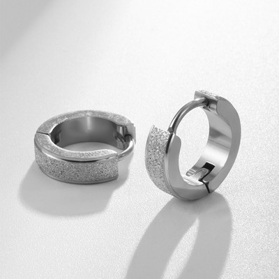 Minimalistlikud Huggie Hoop kõrvarõngad Rooma numbritega Mood Paari kõrvarõngad Hüpoallergeensed Meeste Mood Hip Hop Peened ehted