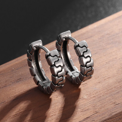 Minimalistlikud Huggie Hoop kõrvarõngad Rooma numbritega Mood Paari kõrvarõngad Hüpoallergeensed Meeste Mood Hip Hop Peened ehted