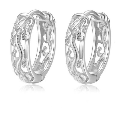 Minimalistlikud Huggie Hoop kõrvarõngad Rooma numbritega Mood Paari kõrvarõngad Hüpoallergeensed Meeste Mood Hip Hop Peened ehted