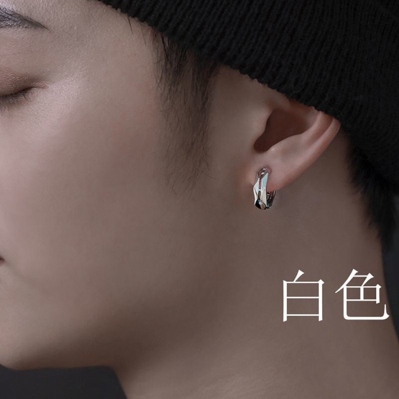 Minimalistlikud Huggie Hoop kõrvarõngad Rooma numbritega Mood Paari kõrvarõngad Hüpoallergeensed Meeste Mood Hip Hop Peened ehted