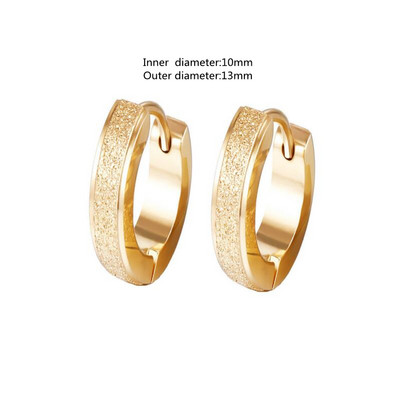 Huggie Hoop naušnice Male naušnice od nehrđajućeg čelika Žene Muškarci Prsten za bušenje ušiju Antialergijski nakit