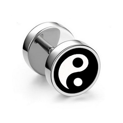 1 tk mitmes stiilis punk roostevabast terasest ümmargused kõrvarõngad naistele meestele pisikesed hantlite augustamine ehted kõrvarõngad poiss-sõbra kingitused