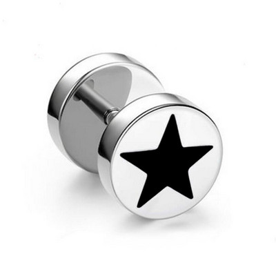 1 tk mitmes stiilis punk roostevabast terasest ümmargused kõrvarõngad naistele meestele pisikesed hantlite augustamine ehted kõrvarõngad poiss-sõbra kingitused