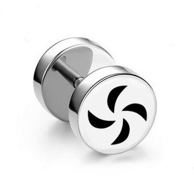 1 tk mitmes stiilis punk roostevabast terasest ümmargused kõrvarõngad naistele meestele pisikesed hantlite augustamine ehted kõrvarõngad poiss-sõbra kingitused