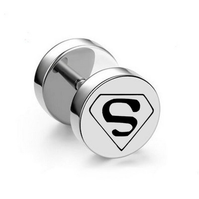 1 tk mitmes stiilis punk roostevabast terasest ümmargused kõrvarõngad naistele meestele pisikesed hantlite augustamine ehted kõrvarõngad poiss-sõbra kingitused