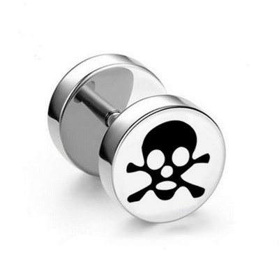 1 tk mitmes stiilis punk roostevabast terasest ümmargused kõrvarõngad naistele meestele pisikesed hantlite augustamine ehted kõrvarõngad poiss-sõbra kingitused