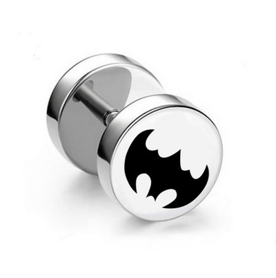 1 tk mitmes stiilis punk roostevabast terasest ümmargused kõrvarõngad naistele meestele pisikesed hantlite augustamine ehted kõrvarõngad poiss-sõbra kingitused