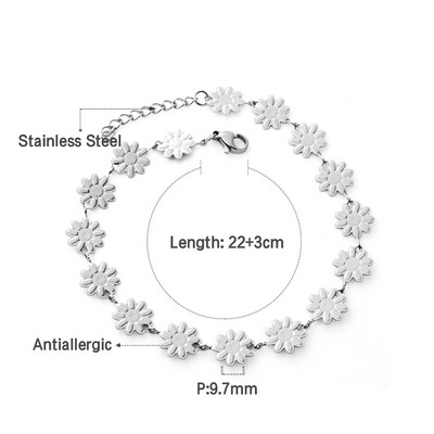 LUXUSTEEL naiste mini-südamekett jalavõru kullavärvi roostevabast terasest pahkluu käevõrud jalas Trendikad Bobo ehted kingitused