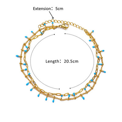 Γυναικεία ποδαράκια από ανοξείδωτο ατσάλι Βραχιόλια ποδιών Boho Κοσμήματα Αξεσουάρ για την παραλία Δωρεάν αποστολή