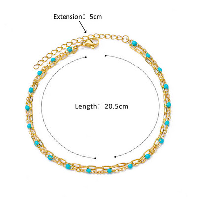 Γυναικεία ποδαράκια από ανοξείδωτο ατσάλι Βραχιόλια ποδιών Boho Κοσμήματα Αξεσουάρ για την παραλία Δωρεάν αποστολή