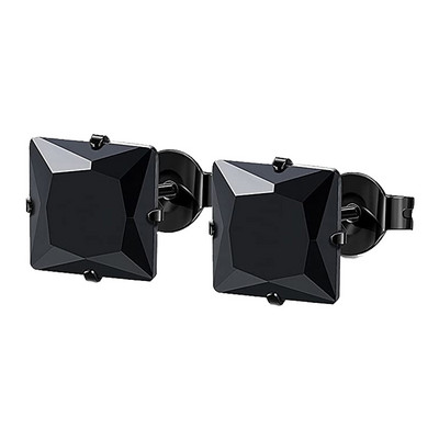 1 par crnih naušnica od nehrđajućeg čelika Punk uniseks geometrija Jednostavan trend Modne spuštene naušnice Žene Muškarci Gotičke naušnice s nitnama