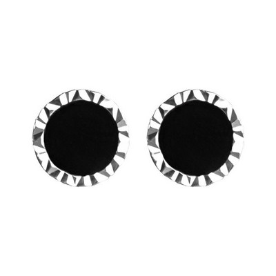 Korea lahe must nööpkõrvarõngas meestele naistele hip-hop punk ümmargune liivakivist kõrvarõngas, meeste lihtne mood ehe