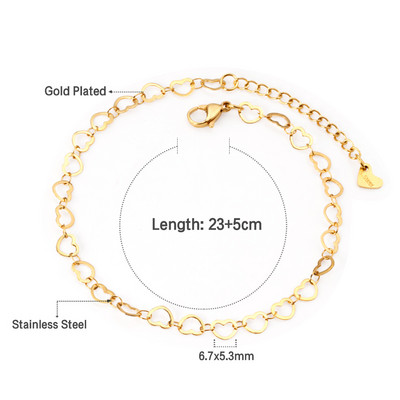 LUXUSTEEL nerūsējošā tērauda potītes rokassprādzes sievietēm pušķis jūras zvaigzne šarms zelta krāsa ķēde uz kājām Modes kāju rotaslietas