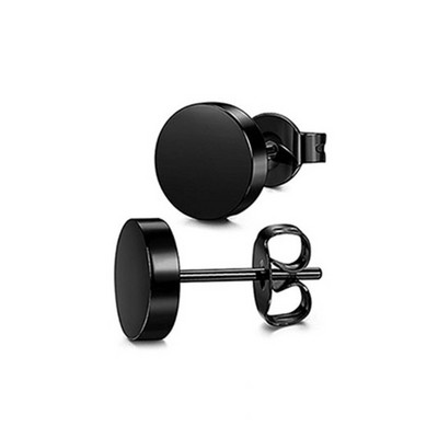 2 tk/1 paar roostevabast terasest nööpnõeltega kõrvarõngad ümmarguse kujuga libliklukuga Push kõrvarõngad naiste meeste hüpoallergeensed kõrvarõngad