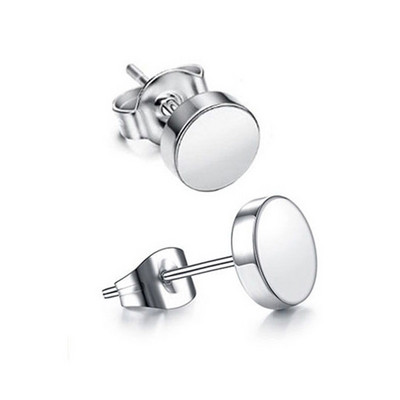 2 tk/1 paar roostevabast terasest nööpnõeltega kõrvarõngad ümmarguse kujuga libliklukuga Push kõrvarõngad naiste meeste hüpoallergeensed kõrvarõngad