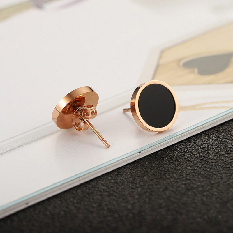 2 tk/1 paar roostevabast terasest nööpnõeltega kõrvarõngad ümmarguse kujuga libliklukuga Push kõrvarõngad naiste meeste hüpoallergeensed kõrvarõngad